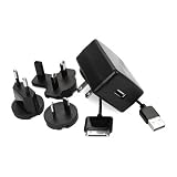 USB Mains Power Adaptor/Charger for Apple iPod Nano includes international plugs