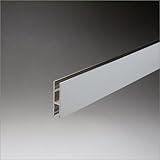 e-kanamono アルミクロームハカマ 5mmガラス用 34mmHx1850mm クロームメッキ