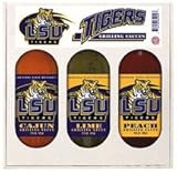 IMAGE OF LSU Tigers NCAA Grilling Gift Set (12oz Cajun, 12oz Lime, 12oz Peach)