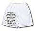 White Boxer Short with Dance till the stars come down from the rafters, Dance, Dance,...