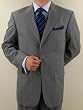 ~Special Offer~New Mario Italian 2 button Men Suits Wool 140s~highest Quality & Best Fit Guaranteed~Gray Stripe