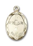 14kt Gold Baptism Medal
