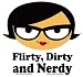 Evilkid - Flirty Dirty And Nerdy Woman - Sticker / Decal Image