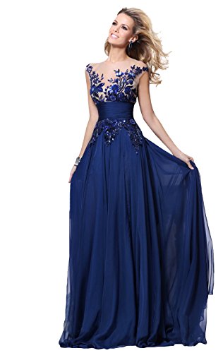 Babyonline long chiffon evening gowns for women cocktail party dr…