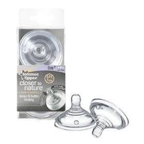 Tommee Tippee Closer to Nature Easivent Variflow Teats (2-Pack)