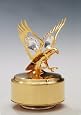 Eagle 24K Gold Swarovski Crystal Music Box Figure