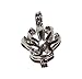 Old School Geekery Shell Bead Cage TM Brand Jewelry Making Supplies - Hollow Silver Plated Bead Cage Pendant - Pearl Cage