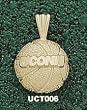 Univ Of Connecticut 1/8" Uconn Basketball Charm/Pendant -14K/10K, Stainless Steel or Gold Plated
