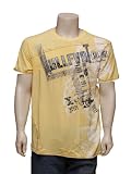 SALVAGE Mens 7th Nightmare Tee Shirt in Yellow