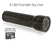 8-LED Flaslight Mini DVR Camera - Features Flashlight w/Built-in Video Camera w/Micro SD Slot, Incl. 4gb Micro SD Card