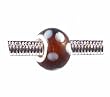 Pandora / Troll Style Charm Bead - (Z21) Murano Style / Lampwork Glass