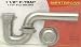 Satin Nickel P-Trap Bathroom Sink Pipe Drain Flange Kit