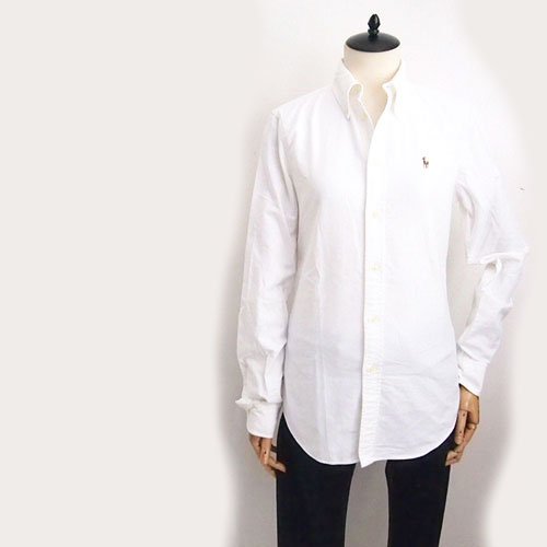 (ラルフローレン) Ralph Lauren レディース カスタムフィット オックスフォード ボタンダウン シャツ [並行輸入品]