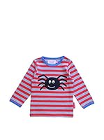 Toby Tiger Camiseta Manga Larga Lsaspid (Rojo / Gris)