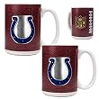 Indianapolis Colts 2pc 15oz Gameball Ceramic Mug Set - Primary logo NFL Football