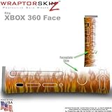 Fire on White Skin by WraptorSkinz TM fits Original XBOX 360 Factory Faceplates