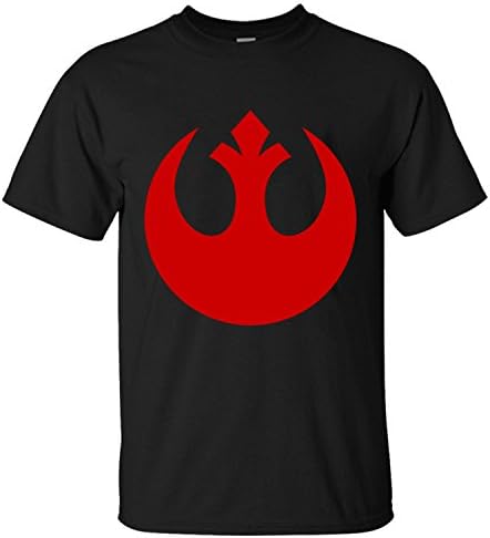 TCOO Men's Star Wars Emblem of the Rebel Alliance Cotton T-shirt black XL
