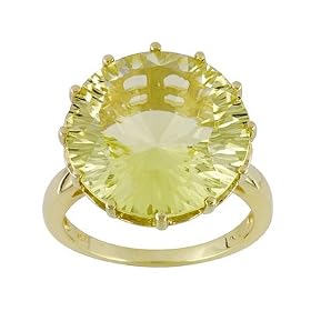 10KT 13.00CT LEMON QUARTZ RING by JTV