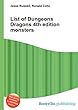 List of Dungeons Dragons 4th Edition Monsters