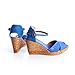 VISCATA Aiguablava Fashionable, Open Toe, Espadrille Wedge with 3-inch Heel Made in Spain