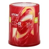 TDK 52X CDR 80 Minute / 700MB 100 Pack Spindle