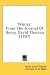 Search : Winter: From The Journal Of Henry David Thoreau (1897)