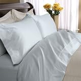 1500TC LIGHT BLUE Egyptian Cotton Bed Sheet Set, Egyptian Cotton - Size: king