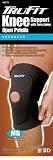 Tru-Fit Deluxe Terry Lined Open Patella Knee Brace, Black, Medium (Quantity of 2)
