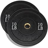 Solid Rubber Bumper Plates - 10lb. Pair
