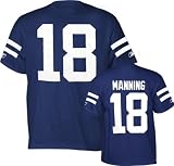 Peyton Manning Indianapolis Colts Blue Youth Jersey Name and Number T-Shirt