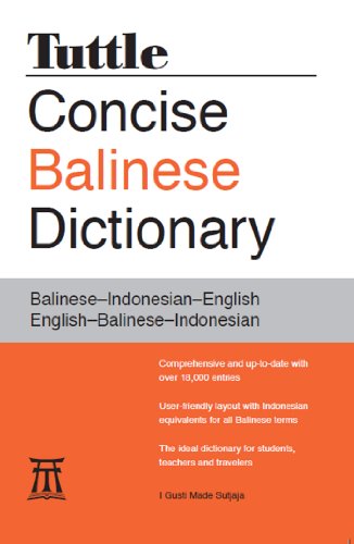 Tuttle Concise Balinese Dictionary: Balinese–Indonesian–English English–Balinese–Indonesian