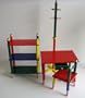 Beck Children's Three Piece Pencil Furniture Set - Coat Tree, Bookcase, Desk and Chair