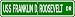 USS FRANKLIN D ROOSEVELT CV 42 Street Sign - Navy