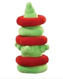 Dog Toy - Grriggles Merry Puzzler Plush Hydrant with Removable Rings - Green