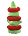 Dog Toy - Grriggles Merry Puzzler Plush Hydrant with Removable Rings - Green