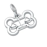 Bark Avenue Jewelers- Sterling Silver Zodiac Pendant- Libra - Large