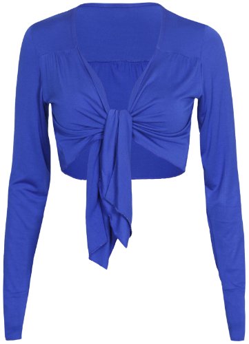 PurpleHanger Women's Long Sleeve Bolero Shrug Open Crop Cardigan
