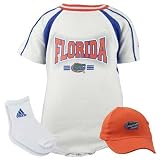 adidas Florida Gators Infant 3 Piece Creeper Set