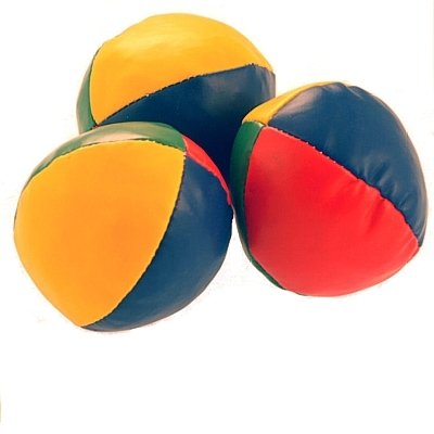 Childrens Toyshop  Toys : UKayed Set of 3 2.5" pvc Juggling balls