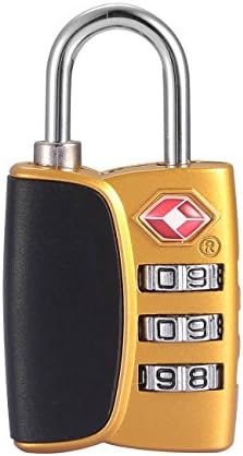 Bakuwe 3 Digit Combination TSA Lock for Best Security, Safeguard for Suitcase Travel Bag &amp; Drawer, DIY Your Handbag Style