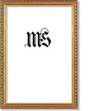 8x12 / 8'' x 12'' Frame for Picture Photo or Diploma, Solid Wood, Gold, style #609