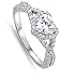 Heart Clear CZ Halo Promise Ring .925 Sterling Silver Infinity Band Sizes 4-12