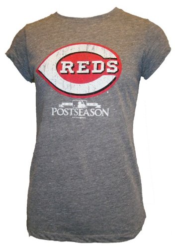 Cincinnati Reds Ladies 2010 Postseason Logo T-Shirt (X Large)