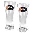 Denver Broncos NFL 2pc 16oz Pilsner Glass Set