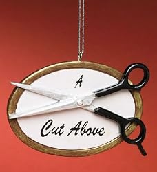 "A Cut Above" Hairstylist Salon Christmas Ornament #923177