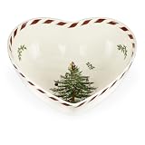 Spode Christmas Tree Peppermint Heart Bowl, 8-Inch