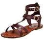 Steve Madden Women's Broose Gladiator Sandal,Plum Leather,7 M US