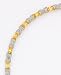 18k Gold Over Sterling Sterling Silver Citrine & Diamond Accent Bracelet