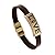 Carat LoversBronze-tone Smooth Surface "LOVE" Engraved Leather Wrap Bracelet