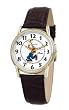 Disney Men's D064S003 Goofy Brown Leather Strap Watch